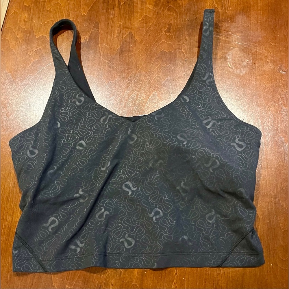Lululemon align tank yogo emboss black
